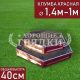 Шестигранная-2-красная-100-140см